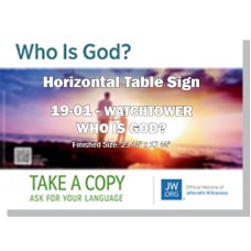 HPWP-19.1 - 2019 Edition 1 - Watchtower - "Who Is God?" - Table